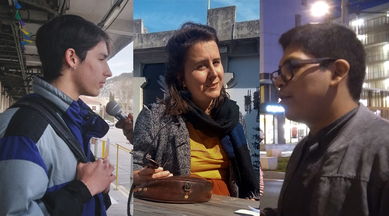 Luis, Juliana et Gustavo, étudiants étrangers à Nice