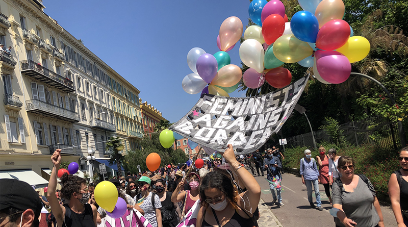 Mobilisation “Toutes aux frontières” à Nice