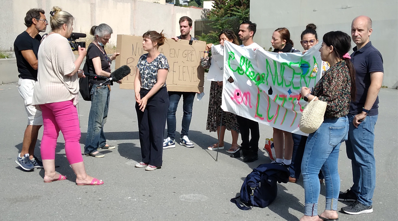 Mobilisation au collège Louis Nucéra